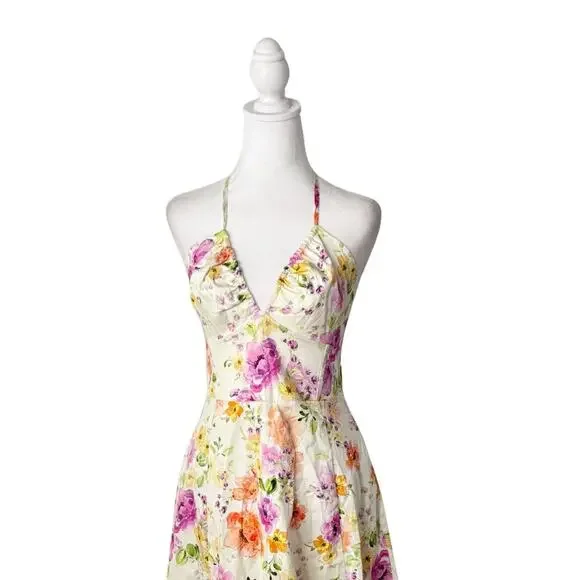 Favorite Daughter Halting Traffic Floral Maxi Dress 6 NEW - Picture 3 of 10